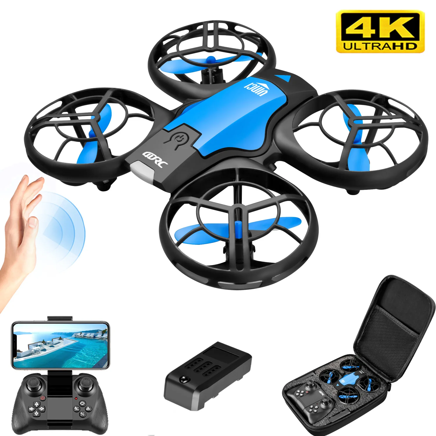 V8 New Mini Drone 4K Professio - Rc Helicopter Mini recension och pris